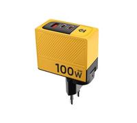 Chargeur mural GaN jaune USB-C 100W + USB 60W Tactical Noir / Jaune