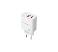 Chargeur Mural Nanocable USB-C/PD + USB-A/QC 30W - Blanc