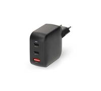 Chargeur mural NEDIS 100 W GaN PD3.0 3 sorties (2x USB-C, 1x USB-A) Noir