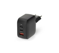 Chargeur mural NEDIS 70 W GaN PD3.0 3 sorties (2x USB-C + USB-A) Noir