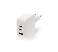 Chargeur mural NEDIS GaN 70 W PD3.0 3 sorties USB-A/USB-C Blanc