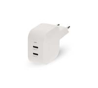 Chargeur mural NEDIS WGCHA45WWT 45W GaN PD3.0 2x USB-C Blanc