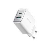Chargeur mural PD USB-C - USB-A 30 W - Blanc