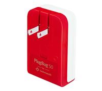Chargeur Mural PlugBug 50W Localisable 2x Ports USB-C avec Adaptateurs, Blanc