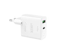 Double Chargeur maison USB A+C PD 32W (12+20W) Power Delivery Blanc Puro