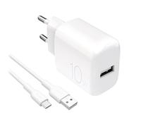 Chargeur Mural Puro Prolite 10 W Pour Téléphones Avec Câble Usb-A Usb-C De 1,2 M