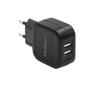 Chargeur mural Qoltec 17 W | 5 V | 3,4 A | 2 ports USB