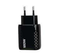 Chargeur mural rapide, bloc de charge rapide | 120 W | Adaptateur mural à charge rapide | Bloc de charge haute vitesse, chargeur rapide à double port, cube de prise de charge
