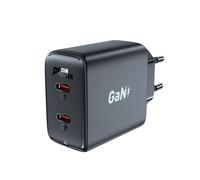 Chargeur mural rapide GaN 35 W PD 2x USB-C Noir