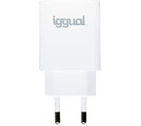 Chargeur Mural Rapide - IGGUAL - 30W - Type C - Compatible Tous Appareils Mobiles - Blanc
