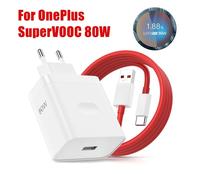 Chargeur mural rapide OnePlus 80W SuperVOOC EU pour OnePlus 10 Pro 11 12 13 15 Nord 4 5 CE 2 3 Lite OPPO Realme, câble USB Type C 2m Cable