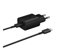 Chargeur mural Samsung USB-C 25 W avec câble USB-C - Noir