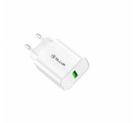 Chargeur mural Tellur USB-A 18 W avec QC3.0, blanc