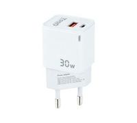 Chargeur mural TooQ TQWC-GANQCPD30WT/ 1xUSB Type-C/ 1xUSB/ 30W