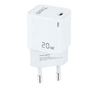Chargeur mural TooQ TQWC-PD20WT/ 1xUSB Type-C/ 20W/ Blanc