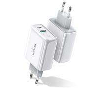 Chargeur mural - Ugreen - 60468 - USB-A, Type-C - QC 3.0, PD - 36W, 3A - Blanc