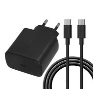 Chargeur Mural Ultra Rapide 45w Usb C Avec Câble De Charge Rapide De Type C De 45w 1m Compatible Avec Samsung Galaxy S23/S22/S21/20/Ultra/ Note10+ Galaxy Tab S8 S8+ S8 Ultra Tab S7 S7+ S7 Fe
