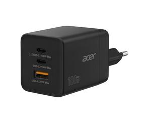 Chargeur mural universel 100W GaN Acer HP.DSCAB.019 Double USB?C + USB?A Noir