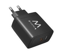 Chargeur mural universel GaN Ewent EW1330 65 W ultra-rapide - 1 port USB-C PD 3.0 et PPS, 1 port USB