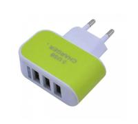 Chargeur Mural Universel Multi-Ports USB 3 Ports Adaptateur Cube Block AC de Chargeur Voyage Couleur Bonbon(Style B 1pc)
