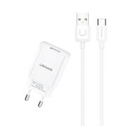 Chargeur Mural USAMS à Charge Rapide et Câble Type-C USAMS