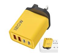 Chargeur mural USB - 4 ports charge rapide - Double PD et USB Adaptateur compact pour voyages, téléphones, tablettes et appareils