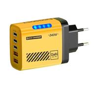 Chargeur Mural USB | Adaptateur Murale Recharge Rapide 5 Ports,Station Cube Multiport pour Maison Voyage Intérieur Extérieur Salon Salle de Bain