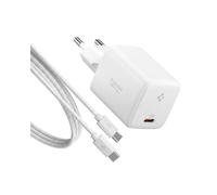 Chargeur Mural USB-C GaN 1 Port 45W Spigen ArcStation Essential, Noir | Chargeur rapide PPS PD 3.0 avec câble 100W pour iPhone 17/16 Pro Max, Galaxy S26/S25 Ultra, Z Fold/Flip 8 Ultra, Pixel 11/10