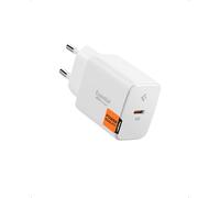 Chargeur Mural USB-C GaN 20W Spigen ArcStation Essential, Blanc | Chargeur rapide PPS PD 3.0, compatible iPhone 17/16 Pro Max, Galaxy S26/S25 Ultra, Z Fold/Flip 8 Ultra, Pixel 11/10