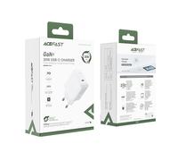 Chargeur mural USB-C GaN 30 W PD QC 3.0 AFC FCP Blanc