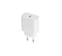 Chargeur Mural USB-C PD 3.0 de 20 W de Couleur Blanche, Marque TooQ. Idéal pour Charger des appareils de manière Rapide et Efficace.