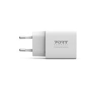 Chargeur mural USB-C Port Designs 900031EU 20W Power Delivery Compact Blanc