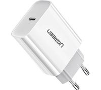 chargeur mural USB PD 18W Alimentation rapide Fast Charge Power Delivery 3.0 Quick Charge 4.0 + 18 W 3A compatible avec smartphone blanc