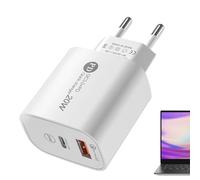 Chargeur Mural USB - PD20W Bloc de Charge Rapide USB A et Type C | Double Prise USB QC3.0 Power Cube pour téléphones Mobiles, tablettes, Haut-parleurs et Plus Encore