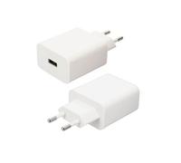 Chargeur Mural USB SuperCharge 40W Charge Rapide avec Câble USB-C Blanc