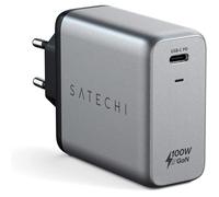 Satechi Chargeur USB‑C 100W GaN – 1 port USB‑C, Rapide, intelligent et sûr – Gris