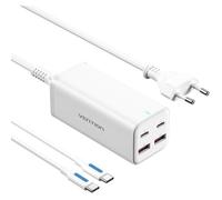 Chargeur mural - Vention - FBSWG-EU - 100 W - USB x 2, USB-C x 2 - Quick Charge 3.0