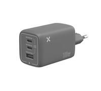 Chargeur mural Wefix Pro 100W GaN Noir 2x USB-C + 1x USB-A CV prise deux broches européenne