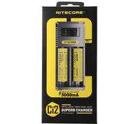 Chargeur Nitecore CI2, chargeur rapide intelligent 2x avec port de charge USB-C, charge les accus Li-Ion, NiMH et NiCd