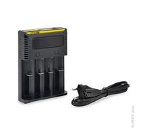 Chargeur - NITECORE - New i4 - 4 slots - Recharge rapide 1500mA - Compatible Li-ion/NiMH/NiCd