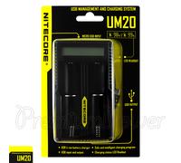 Chargeur NITECORE UM20 Intelligent USB Digi LCD Li-Ion IMR Batterie 18490 14500