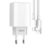 Chargeur officiel Oppo USB 10W avec Câble USB vers USB C Blanc