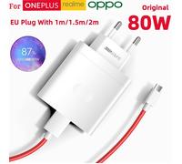 Chargeur Oneplus 80W Adaptateur SuperVOOC Câble USB C One Plus 13S 12 11 10 Nord 5 4 9 Pour OPPO Find X9 Reno 14 Pro Realme