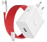 Chargeur - OnePlus - Compatible avec les OPPO realme OnePlus 13/10/12 Pro Charge rapide - Câble inclus Blanc