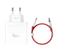 OnePlus Chargeur SUPERVOOC 100W 1 port USB-C charge rapide câble inclus Blanc