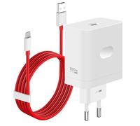 Chargeur - ONEPLUS - SUPERVOOC 100W - USB-A Quick Charge - Câble USB-C 1m - Blanc