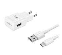 Chargeur Original Samsung EP-TA20EWE, Quick Charge, USB Type-C pour Galaxy S8, S8+, Blanco (Bulk)