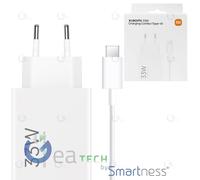 Chargeur Original XIAOMI Combo Set + Câble USB-A À Type-C 1M 33W | Blanc