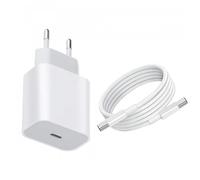 Chargeur - OUISMART - Pack Chargeur 20W Type-C - Quick Charge PD - Câble Double Type-C - Blanc