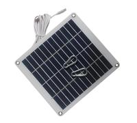 Chargeur Panneau Solaire - 50W 12V Imperméable, 19.3x17.3cm Silicium Polycristallin, Fournitures Jardin Vidéosurveillance, 50 Watt Photovoltaïque | Énergie pour Fermes & Camping-cars